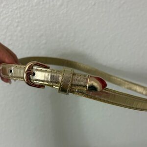 bebe Shiny Gold Women's Belt